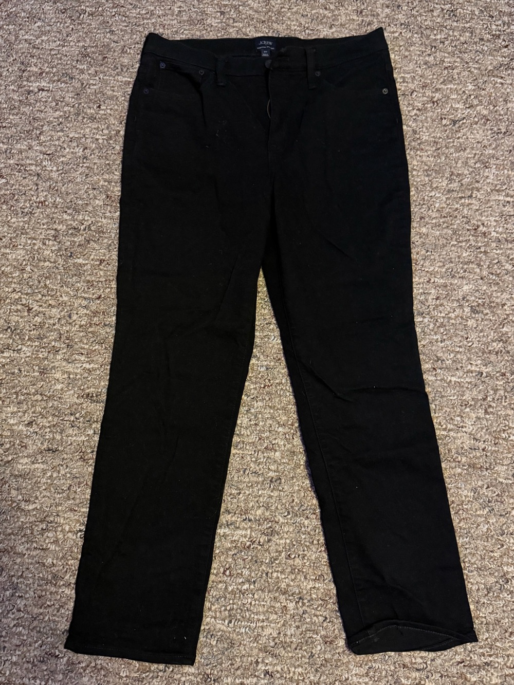 Black JCrew Straight Leg Pants